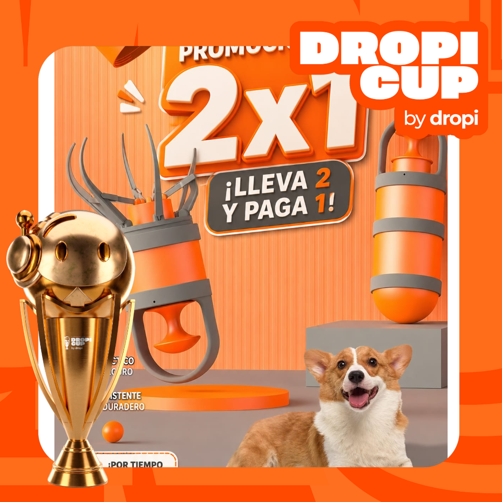 RECOGEDOR RESIDUOS MASCO 2 x1 DROPI CUP